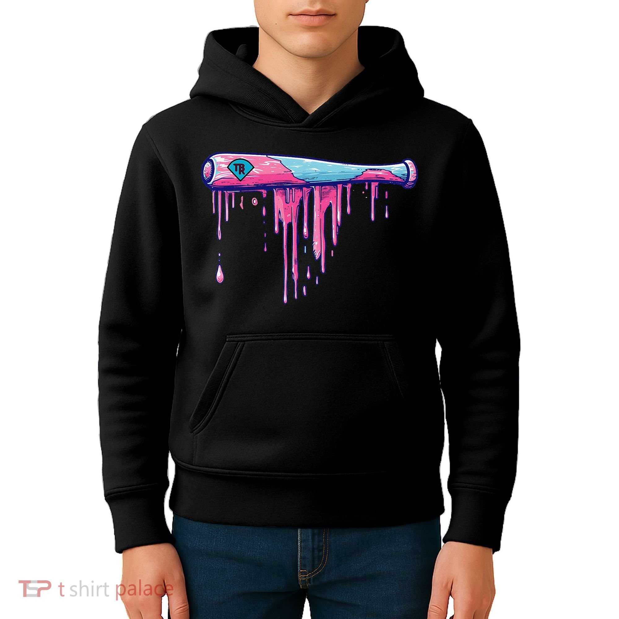 Baseball Bat With Sprinkles Drip Gift Kids Hoodie