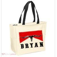 Bryan Bullhead Western Cowboy Cow Skull Tote Bag thumb 2