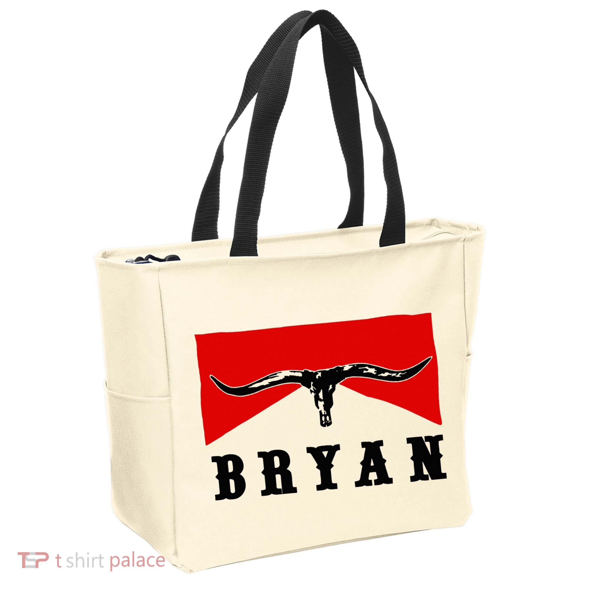 Bryan Bullhead Western Cowboy Cow Skull Tote Bag