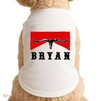 Bryan Bullhead Western Cowboy Cow Skull Doggie Tank thumb 0