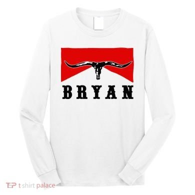 Bryan Bullhead Western Cowboy Cow Skull Long Sleeve Shirt
