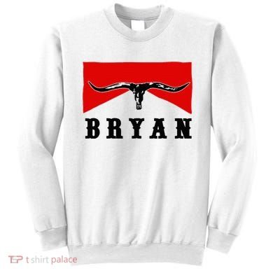 Bryan Bullhead Western Cowboy Cow Skull Sweatshirt