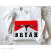 Bryan Bullhead Western Cowboy Cow Skull Sweatshirt thumb 2