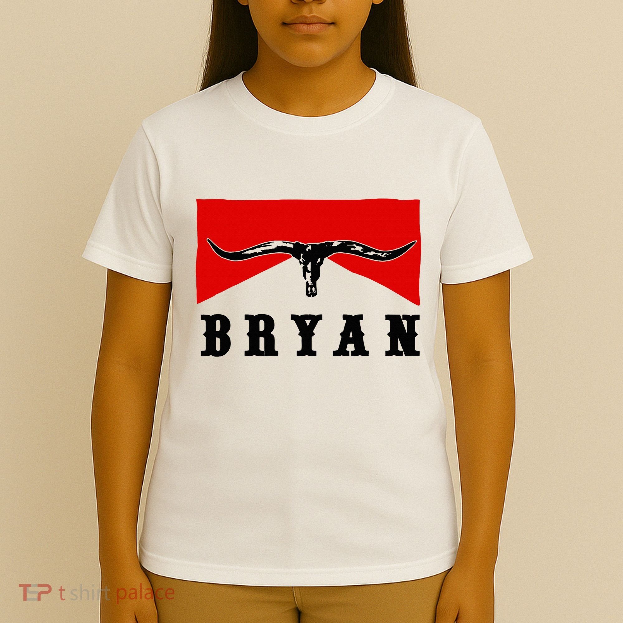 Bryan Bullhead Western Cowboy Cow Skull T-Shirt