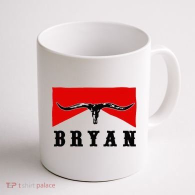 Bryan Bullhead Western Cowboy Cow Skull Coffee Mug back