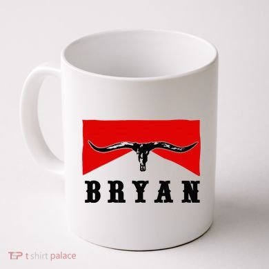 Bryan Bullhead Western Cowboy Cow Skull Coffee Mug