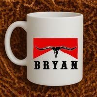 Bryan Bullhead Western Cowboy Cow Skull Coffee Mug thumb 2