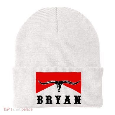 Bryan Bullhead Western Cowboy Cow Skull Beanie
