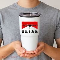 Bryan Bullhead Western Cowboy Cow Skull Tumbler thumb 2
