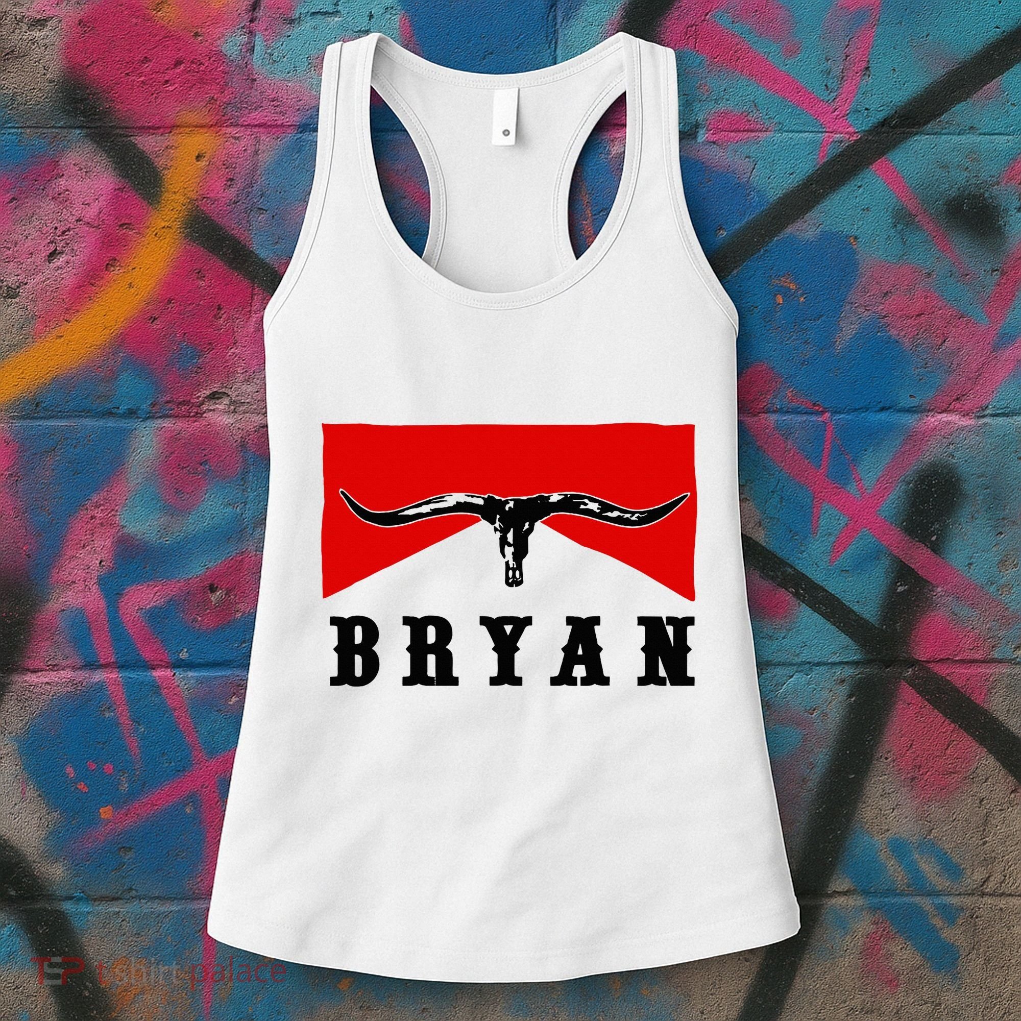 Bryan Bullhead Western Cowboy Cow Skull Women's Tank Top