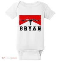 Bryan Bullhead Western Cowboy Cow Skull Baby Bodysuit thumb 0