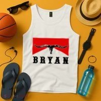 Bryan Bullhead Western Cowboy Cow Skull Tank Top thumb 4