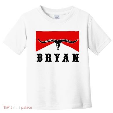 Bryan Bullhead Western Cowboy Cow Skull Toddler T-Shirt