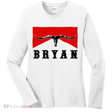 Bryan Bullhead Western Cowboy Cow Skull Women's Long Sleeve Shirt