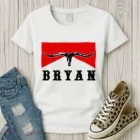 Bryan Bullhead Western Cowboy Cow Skull Women's T-Shirt thumb 3
