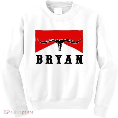 Bryan Bullhead Western Cowboy Cow Skull Kids Sweatshirt