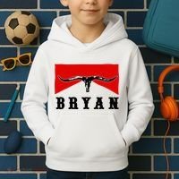Bryan Bullhead Western Cowboy Cow Skull Kids Hoodie thumb 2