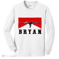 Bryan Bullhead Western Cowboy Cow Skull Kids Long Sleeve Shirt thumb 0