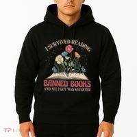 Banned Books Week Bookworm Banned Books Reader Hoodie thumb 2