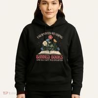 Banned Books Week Bookworm Banned Books Reader Hoodie thumb 5