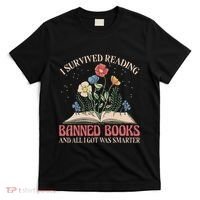 Banned Books Week Bookworm Banned Books Reader T-Shirt thumb 0