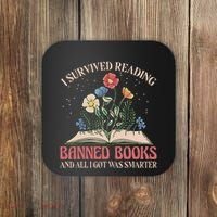 Banned Books Week Bookworm Banned Books Reader Coaster thumb 0