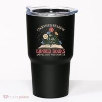 Banned Books Week Bookworm Banned Books Reader Tumbler thumb 0