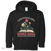 Banned Books Week Bookworm Banned Books Reader Toddler Hoodie thumb 0