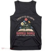 Banned Books Week Bookworm Banned Books Reader Tank Top thumb 0