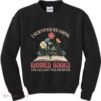 Banned Books Week Bookworm Banned Books Reader Kids Sweatshirt thumb 0