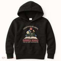 Banned Books Week Bookworm Banned Books Reader Kids Hoodie thumb 0