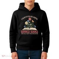 Banned Books Week Bookworm Banned Books Reader Kids Hoodie thumb 4