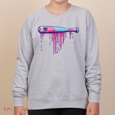 Baseball Bat With Sprinkles Drip Women's Sweatshirt