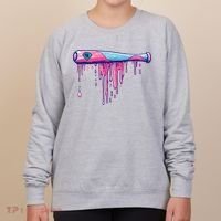 Baseball Bat With Sprinkles Drip Women's Sweatshirt thumb 0