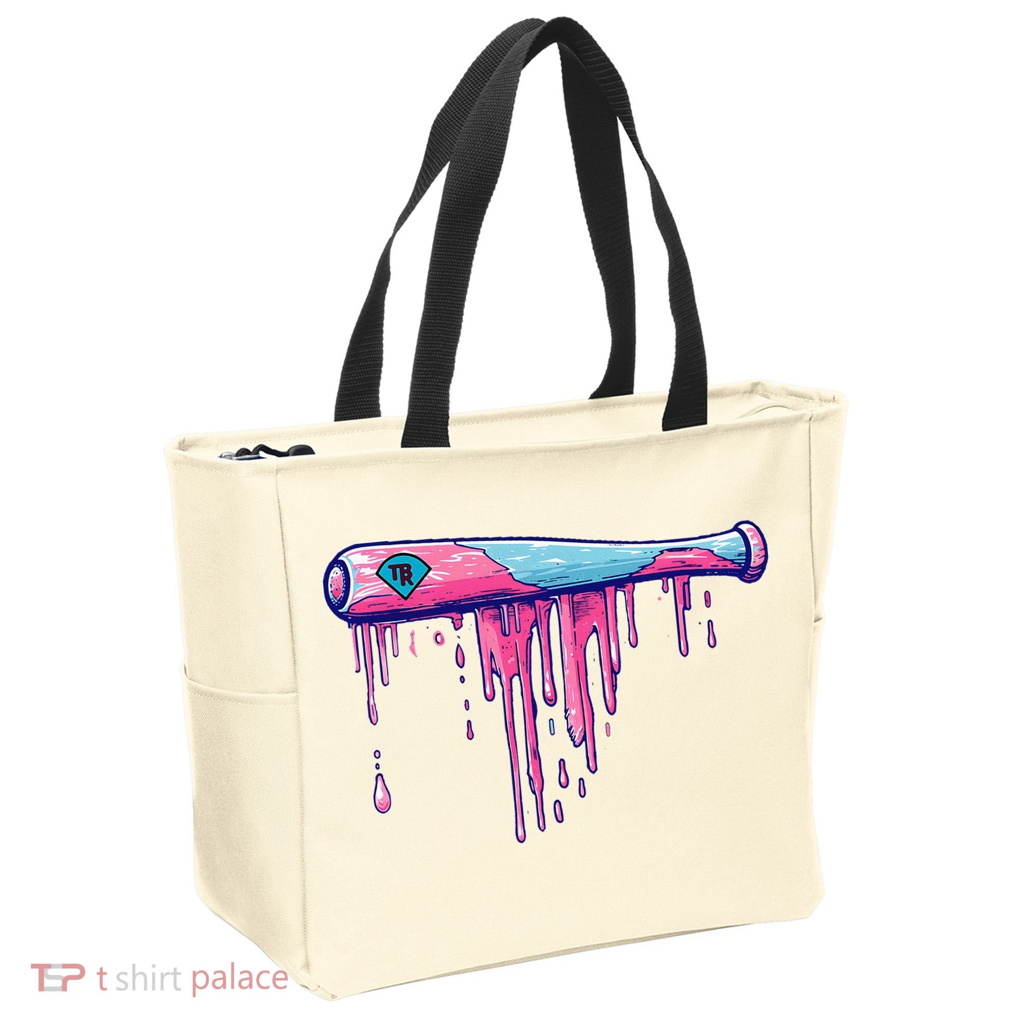 Baseball Bat With Sprinkles Drip Tote Bag