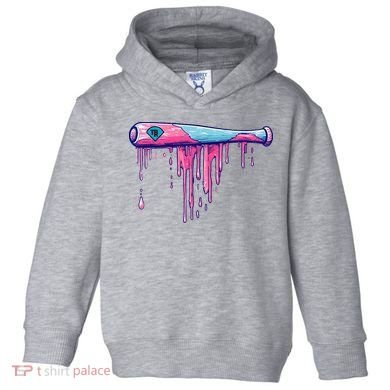 Baseball Bat With Sprinkles Drip Toddler Hoodie