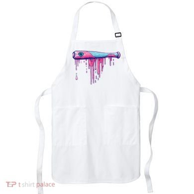 Baseball Bat With Sprinkles Drip Apron