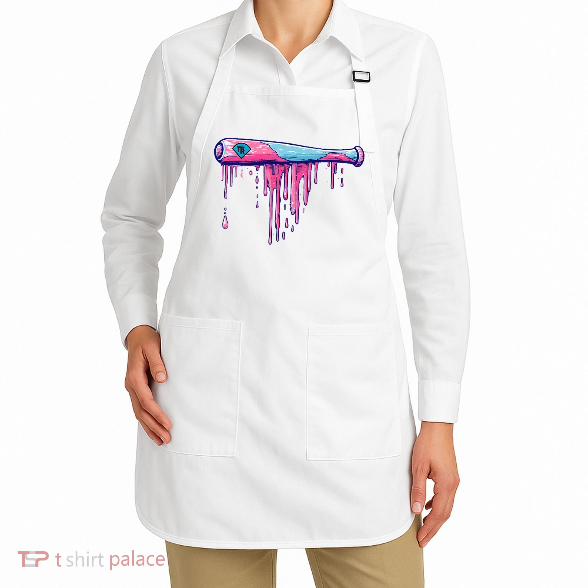 Baseball Bat With Sprinkles Drip Apron