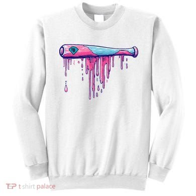 Baseball Bat With Sprinkles Drip Sweatshirt