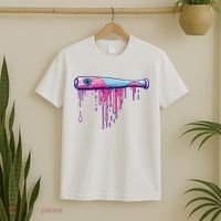Baseball Bat With Sprinkles Drip T-Shirt thumb 2