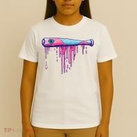 Baseball Bat With Sprinkles Drip T-Shirt thumb 4