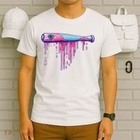 Baseball Bat With Sprinkles Drip T-Shirt thumb 6