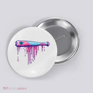 Baseball Bat With Sprinkles Drip Button