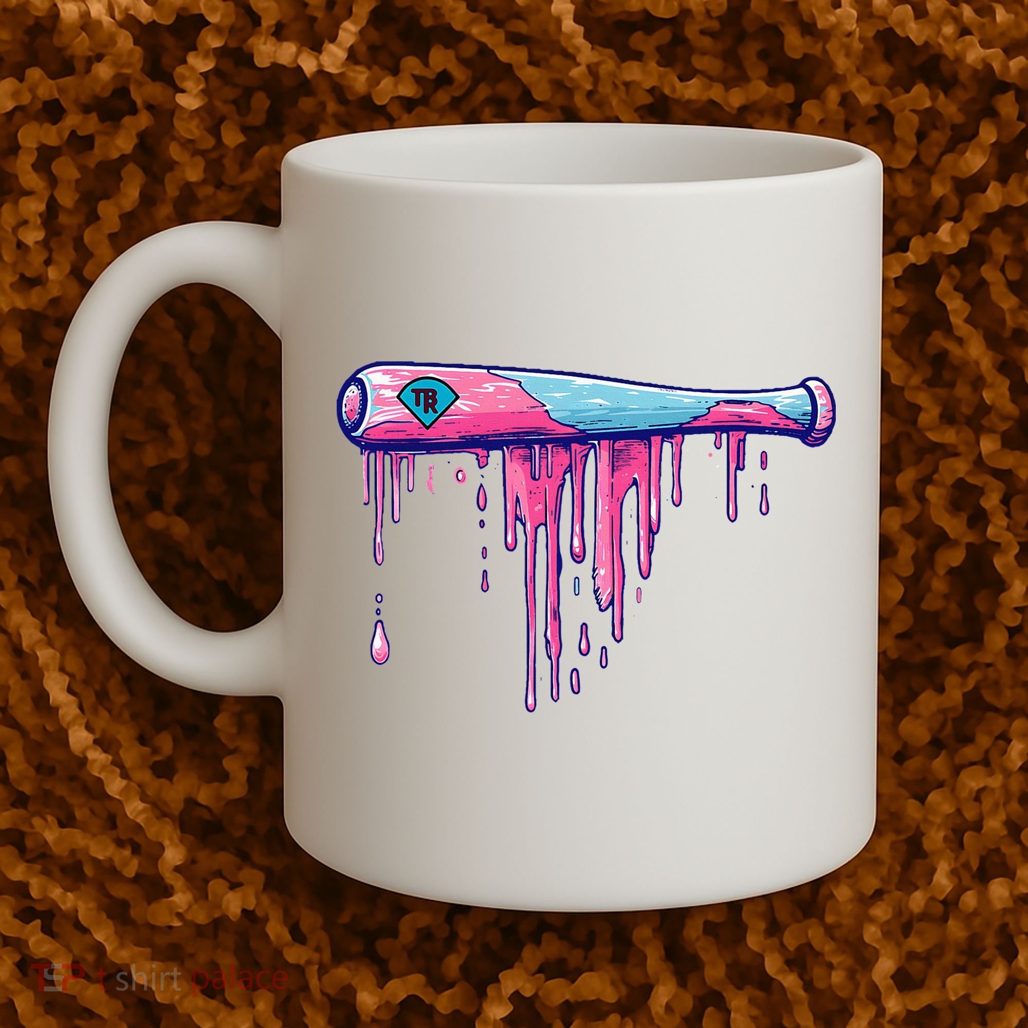 Baseball Bat With Sprinkles Drip Coffee Mug
