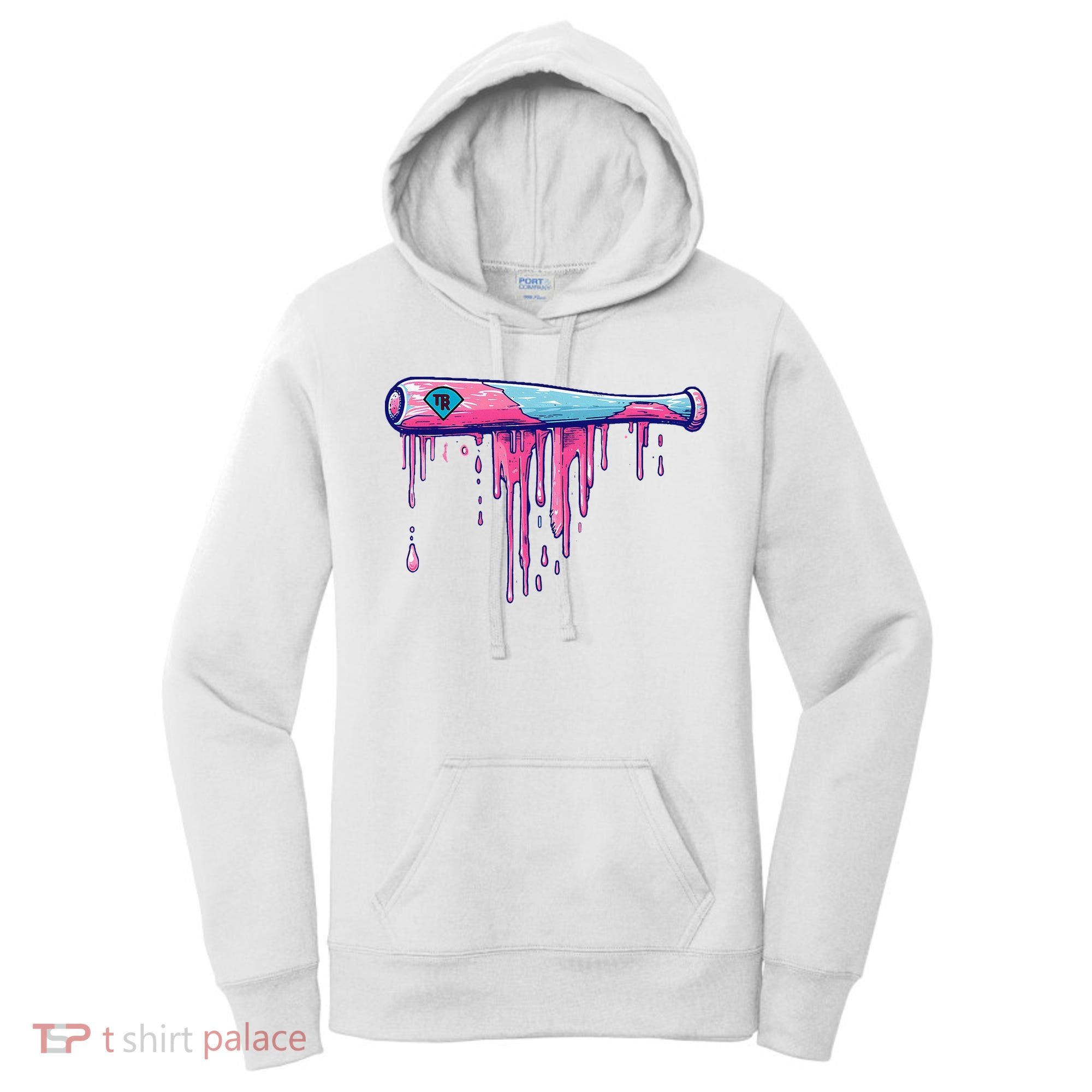 Baseball Bat With Sprinkles Drip Women's Hoodie