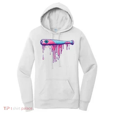 Baseball Bat With Sprinkles Drip Women's Hoodie