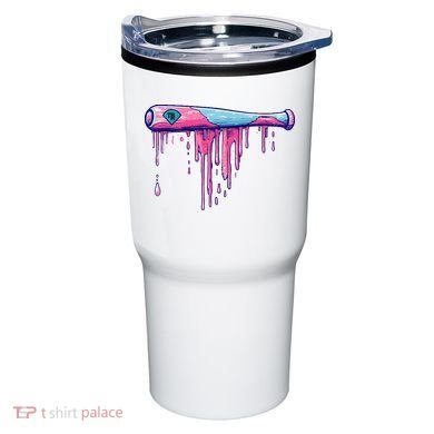 Baseball Bat With Sprinkles Drip Tumbler