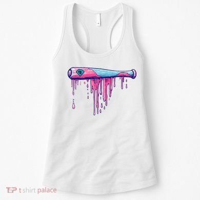 Baseball Bat With Sprinkles Drip Women's Tank Top
