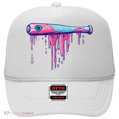 Baseball Bat With Sprinkles Drip Hat