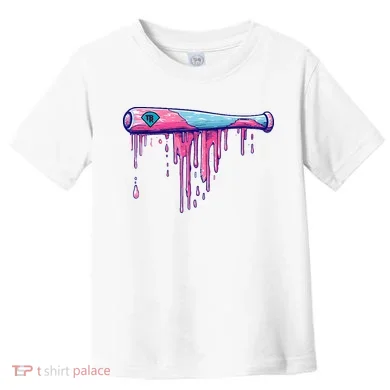 Baseball Bat With Sprinkles Drip Toddler T-Shirt